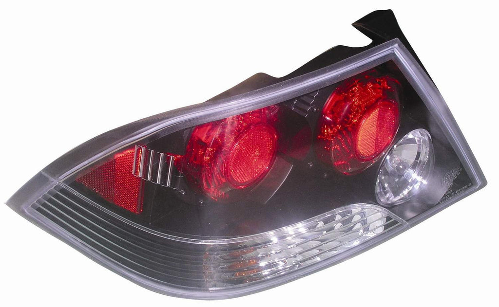Mitsubishi Lancer 02-03 Tail Light Assembly Clearear Red Lens Black - ackauto