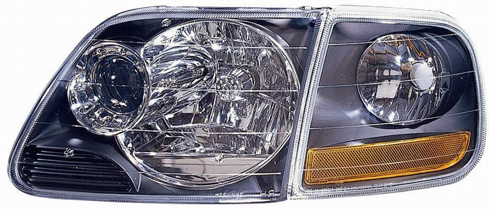 Ford F-150 / 250 LD / HD from 7 / 96-03 / Expedition 97-02 Headlight Projector With PARK Lamp Black Bezel - ackauto