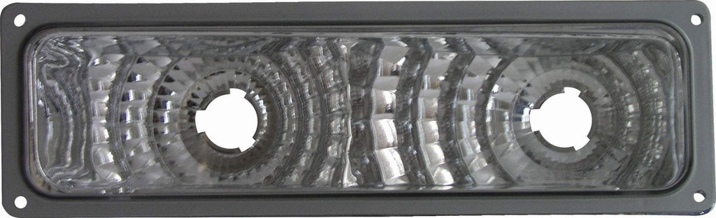 Chevy / GMC C / K 10 Truck 88-02 / Suburban / Yukon 92-99 / Blazer 92-94 / Tahoe 95-99 Parking Signal Light Diamond Design Black Bezel - ackauto