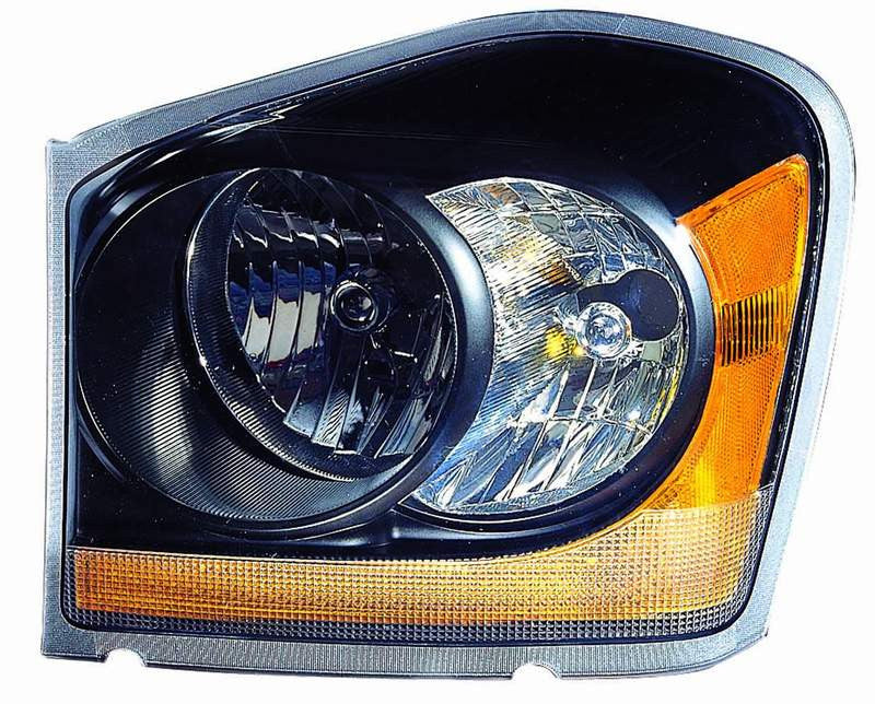 Dodge Durango 06 Headlight Assembly Black Bezel - ackauto