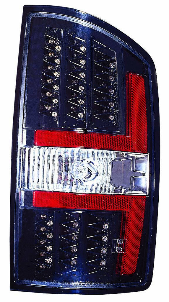 Dodge Ram Pickup 07-08 Tail Light LED Black - ackauto
