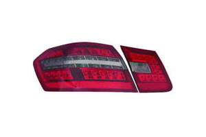 Mercedes-Benz E Class Sedan from 7 / 31 / 09-13 Tail Light & Back Up Light Assembly LED Smoke / Red Lens Set - ackauto