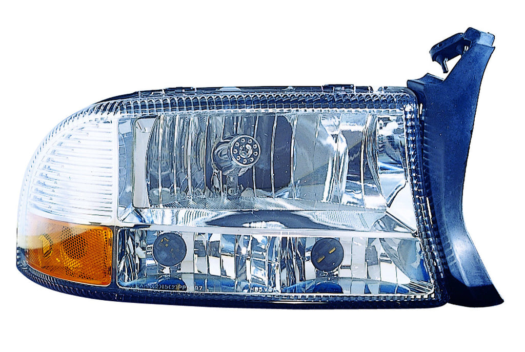 Dodge Dakota Pickup 97-04 / Durango 97-03 Headlight With P / S / Signal Marker Light Diamond ONE Set Chrome - ackauto