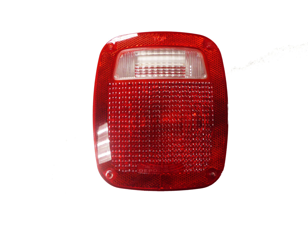 For Jeep Wrangler 1987-2006/ J-2010 Pickup 1980 81 82 1983 Tail Light LENS ONLY w/ GASKET& SCrew R=L 56006514 CH2808106