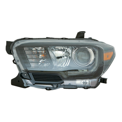 For Toyota Tacoma 2016 17 18 19 20 21 22 2023 Headlight Halogen w/ LED DRL&Fog Light Black Driver Side 81150-04270 TO2502244