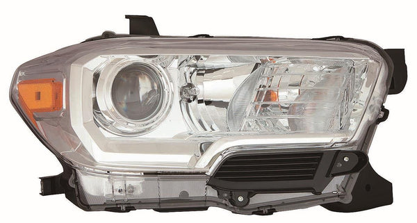 For Toyota Tacoma 2016 2017 Headlight Halogen w/o LED DRL&Fog Light Chrome Passenger Side CAPA Certified 81110-04250 TO2503242C