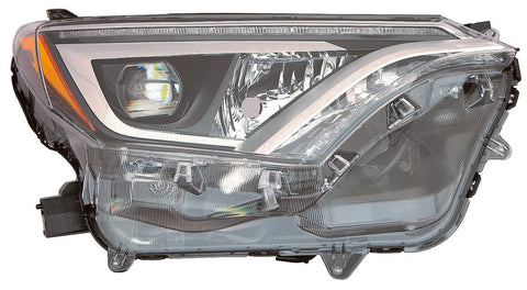 For Toyota RAV-4/ Hybrid 2016 17 2018 Headlight LED JPN Built Passenger Side 81145-42670 TO2519190