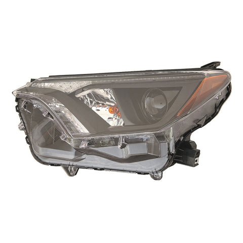 For Toyota RAV4 2016 17 2018 Headlight Assembly Halogen W/BLK Bezel North America Built Left 81150-0R180 TO2502268