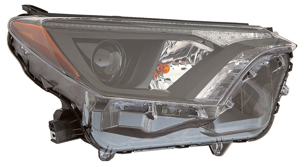For Toyota RAV-4 2016 17 2018 Headlight Halogen w/ Black Bezel NA Built Passenger Side CAPA Certified 81110-0R180 TO2503268C