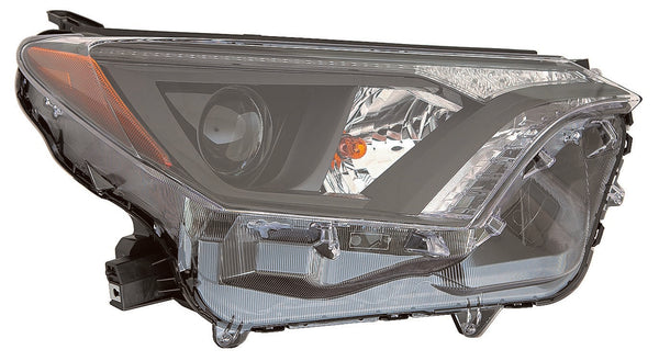 For Toyota RAV-4 2016 17 2018 Headlight Halogen w/ Black Bezel NA Built Passenger Side CAPA Certified 81110-0R180 TO2503268C