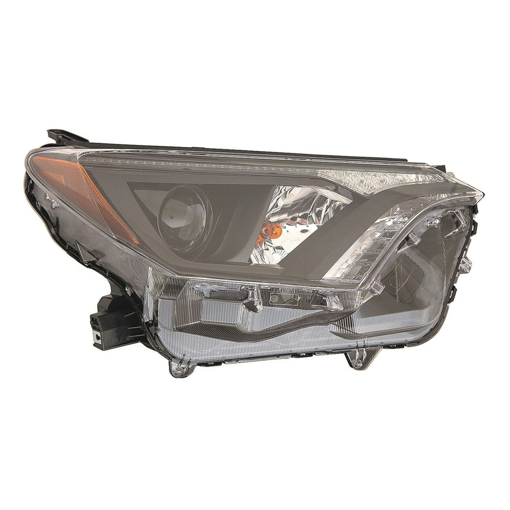 For Toyota RAV4 2016 17 2018 Headlight Assembly Halogen W/BLK Bezel North America Built Right 81110-0R180 TO2503268