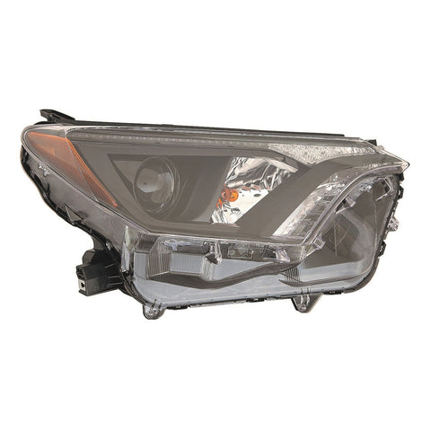 For Toyota RAV4 2016 17 2018 Headlight Assembly Halogen W/BLK Bezel North America Built Right 81110-0R180 TO2503268