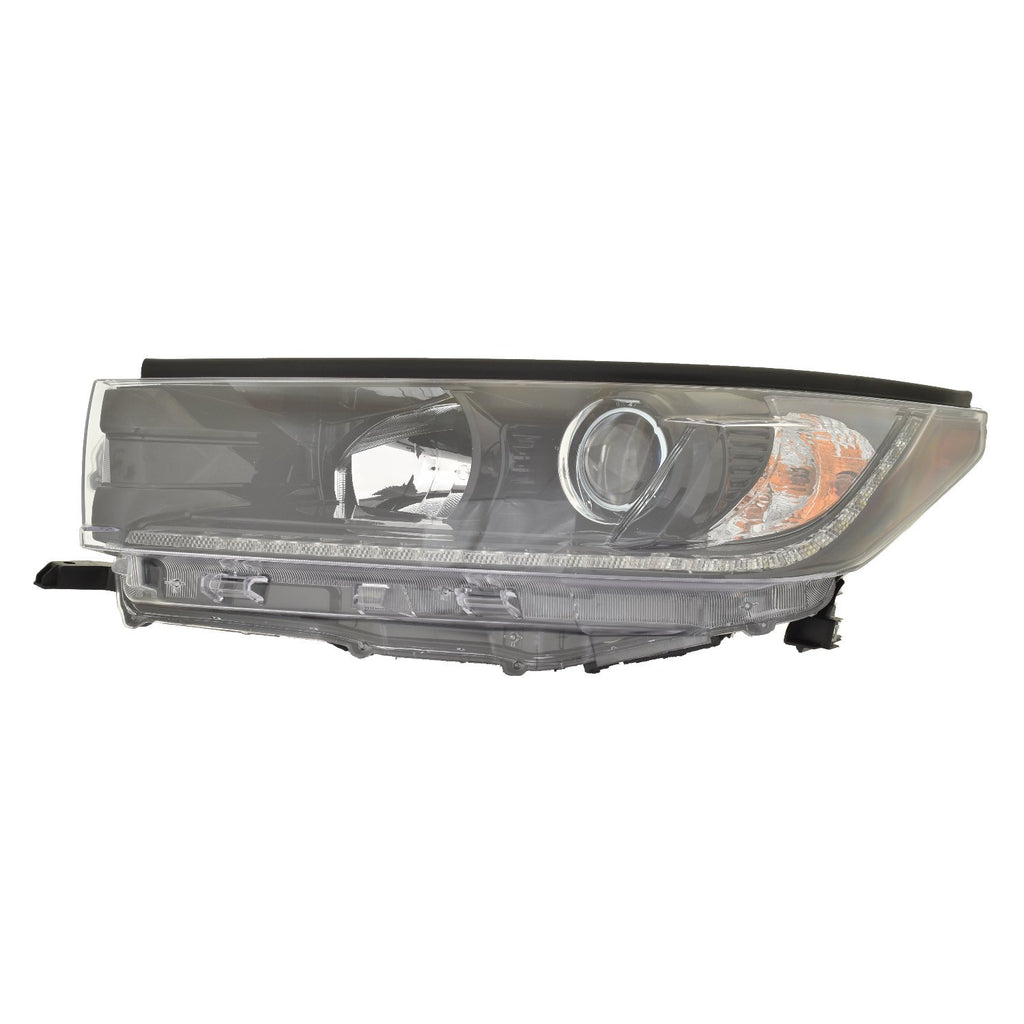 For Toyota Highlander 2019 Headlight w/o SMOKED Chrome ACCENT Driver Side CAPA Certified 81150-0E560 TO2502285C