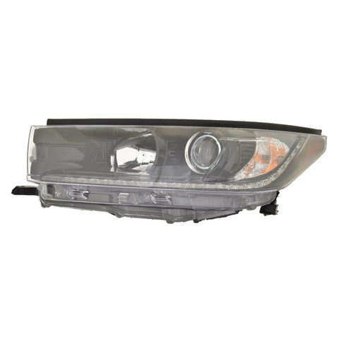 For Toyota Highlander 2019 Headlight w/o SMOKED Chrome ACCENT Driver Side CAPA Certified 81150-0E560 TO2502285C