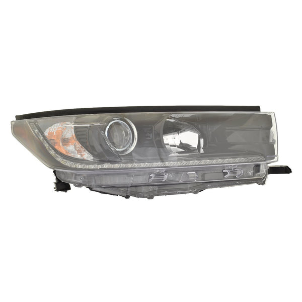 For Toyota Highlander 2019 Headlight w/o SMOKED Chrome ACCENT Passenger Side CAPA Certified 81110-0E560 TO2503285C
