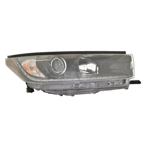 For Toyota Highlander 2019 Headlight w/o SMOKED Chrome ACCENT Passenger Side CAPA Certified 81110-0E560 TO2503285C