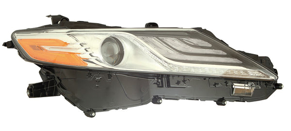 For Toyota Camry/ Hybrid 2019 Headlight FULL LED XLE w/o ADAPTIVE Chrome Bezel Passenger Side 81110-06D71 TO2503278