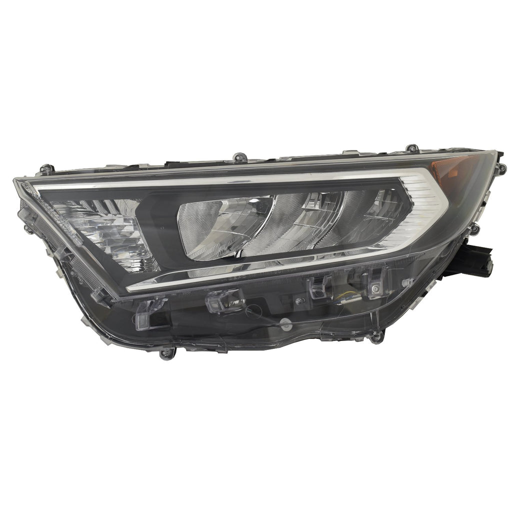 For Toyota RAV-4 2019 20 2021 Headlight ADVenture/ XLE/ Limited/ TRAIL/ XLE Premium NA Built Chrome Bezel Driver Side CAPA Certified 81150-0R142 TO2502275C
