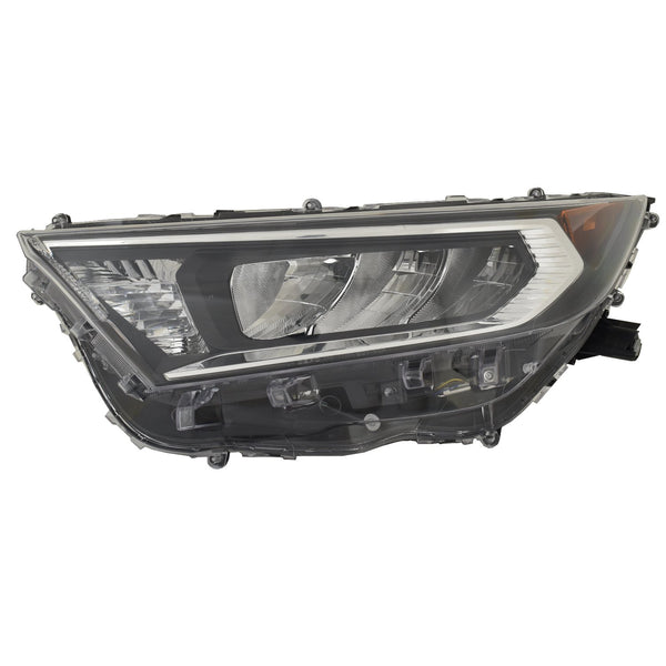 For Toyota RAV-4 2019 20 2021 Headlight ADVenture/ XLE/ Limited/ TRAIL/ XLE Premium NA Built Chrome Bezel Driver Side CAPA Certified 81150-0R142 TO2502275C