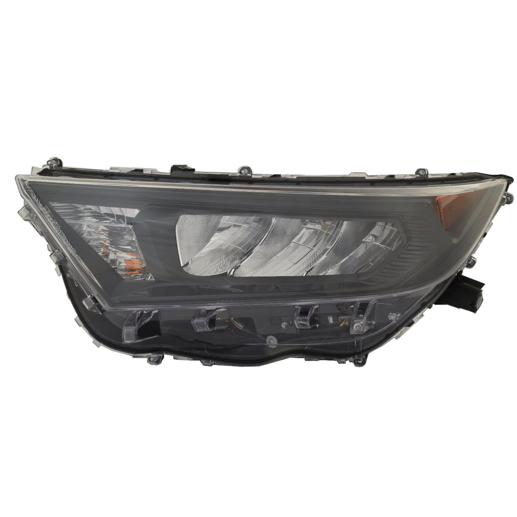 For Toyota RAV-4 Hybrid 2019 20 2021/ RAV-4 2022 Headlight LE NA Built Black Bezel Driver Side CAPA Certified 81150-0R152 TO2502274C