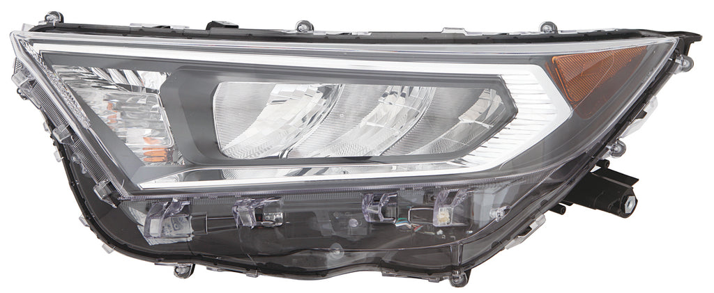 For Toyota RAV-4 2019 20 2021 Headlight ADVenture/ XLE/ Limited/ TRAIL/ XLE Premium NA Built Chrome Bezel Driver Side 81150-0R142 TO2502275