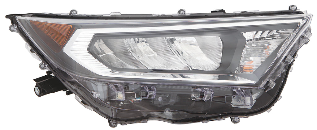 For Toyota RAV-4 2019 20 2021 Headlight ADVenture/ XLE/ Limited/ TRAIL/ XLE Premium NA Built Chrome Bezel Passenger Side 81110-0R142 TO2503275
