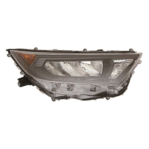 For Toyota RAV-4 2019 20 21 2022/ Hybrid 2019 20 2021 Headlight LE Black Bezel w/o ADAPTIVE HEADLampS JPN Built Passenger Side 81130-42822 TO2519200