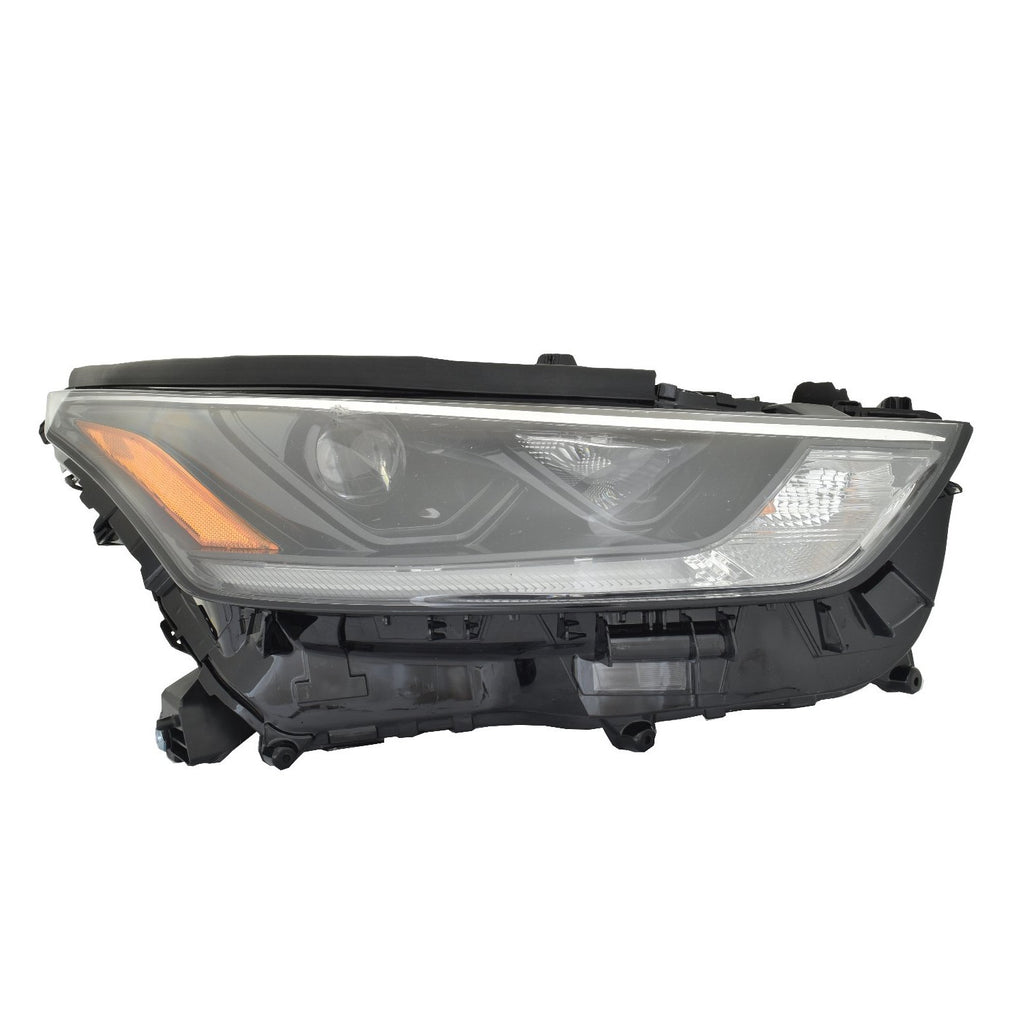 For Toyota Highlander L/ LE/ XLE/ Hybrid 2021 Headlight LE/ XLE w/o BRONZE Pkg Passenger Side CAPA Certified 81110-0E420 TO2503302C