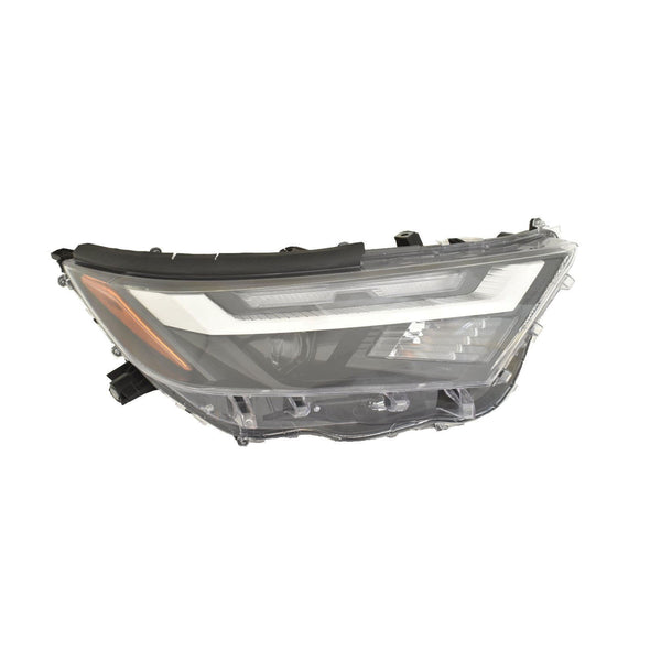 For Toyota RAV-4 Hybrid 2022 23 24 2025/ LE 2023 24 2025 Headlight w/o LED SIGNAL Lamp US BULT XLE/ XLE Premium/ WOODLAND w/ Chrome Bezel Passenger Side CAPA Certified 81110-0R440 TO2503316C