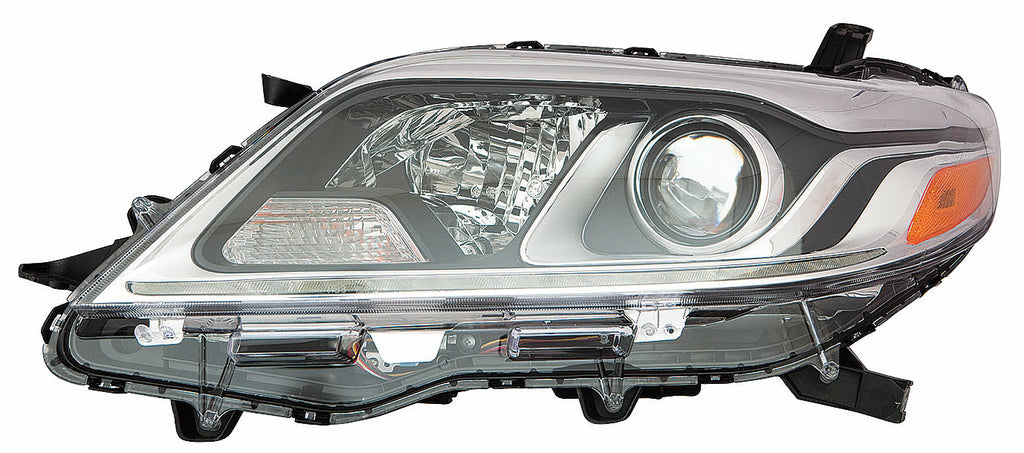 For Toyota Sienna 2015 16 17 18 19 2020 Headlight Halogen w/ LED DRL BASE/ CE/ L/ LE/ Limited/ XLE Driver Side CAPA Certified 81150-08061 TO2502230C
