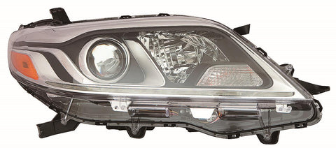 For Toyota Sienna 2015 16 17 18 19 2020 Headlight Halogen w/ LED DRL BASE/ CE/ L/ LE/ Limited/ XLE Passenger Side CAPA Certified 81110-08061 TO2503230C