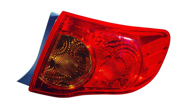 For Toyota Corolla 2009 2010 Tail Light ON BODY Passenger Side CAPA Certified 81550-02460 TO2801175C