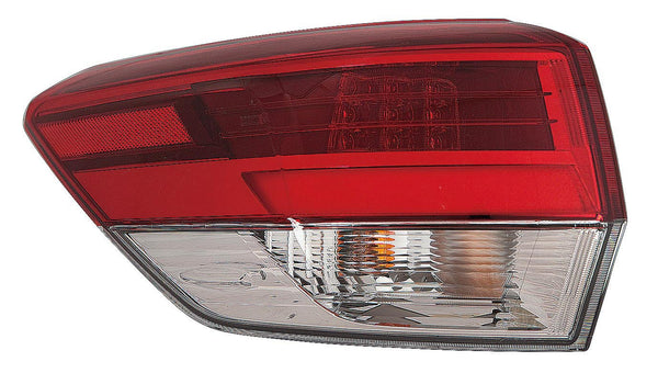 For Toyota Highlander/ Hybrid 2017 Tail Light Outer Driver Side CAPA Certified 81560-0E160 TO2804132C