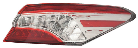For Toyota Camry 2018 19 2020 Tail Light Outer XLE USA Built Passenger Side CAPA Certified 81550-06730 TO2805136C