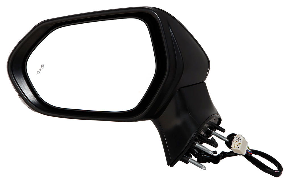 For Toyota Camry 2018-2024 NA & JAPAN Built/ Hybrid 2018-2025 Power Heated Mirror w/ Turn Signal LampS w/o SIDE VEIW CAMERA w/ Blind Detect Driver Side (p) 87940-06840+87945-06330-C0 TO1320368