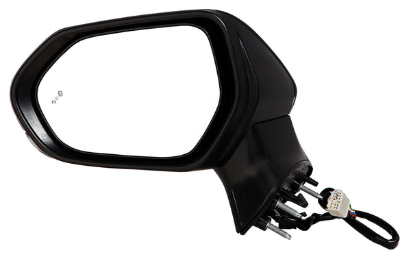 For Toyota Camry 2018-2024 NA & JAPAN Built/ Hybrid 2018-2025 Power Heated Mirror w/ Turn Signal LampS w/o SIDE VEIW CAMERA w/ Blind Detect Driver Side (p) 87940-06840+87945-06330-C0 TO1320368