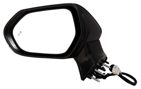 For Toyota Camry 2018-2024 NA & JAPAN Built/ Hybrid 2018-2025 Power Heated Mirror w/ Turn Signal LampS w/o SIDE VEIW CAMERA w/ Blind Detect Driver Side (p) 87940-06840+87945-06330-C0 TO1320368