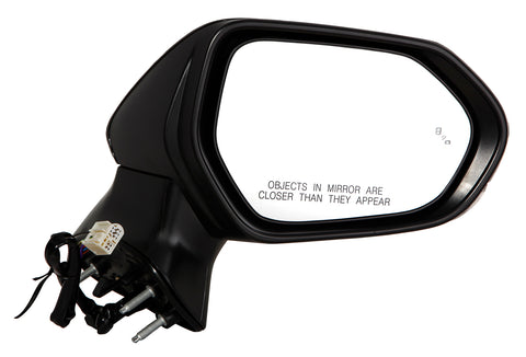 For Toyota Camry 2018-2024 NA & JAPAN Built/ Hybrid 2018-2025 Power Heated Mirror w/ Turn Signal LampS w/o SIDE VEIW CAMERA w/ Blind Detect Passenger Side (p) 87910-06840+87915-06330-C0 TO1321368