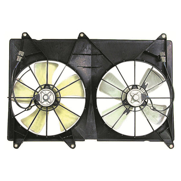 For Toyota Highlander 4CYL w/o TOWING Pkg 2001 02 2003 Radiator A/C Fan Assembly M:R:16363-74290 L:16363-74280+B: R:88453-33010 L:1 TO3120102
