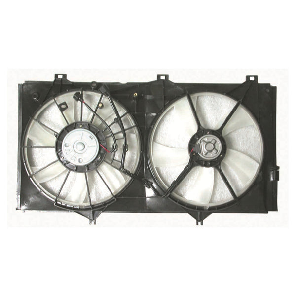 For Toyota Camry V6 (US BUILD) 2007-2010/ Camry 3.5L w/o TOWING US Built 11/ Avalon V6 2005-2010/ Avalon 11/ AENZA 3.5L w/o TOWING 2009-2010 Radiator A/C Fan Assembly M:L:163630A150/ R:163630P030 (US build)+B:L:16361AD TO3117101