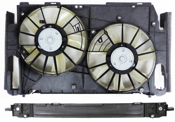 For Toyota Venza 3.5L w/ TOWING Pkg 2009-2015/ Camry 3.5L w/ TOWING Pkg 11/ Lexus ES 3501 2007-2011 Radiator A/C Fan (w/ CONTROLLER) MLH:163630A150+MRH:163630P030+BLH:16361AD020+BRH:1 TO3115182