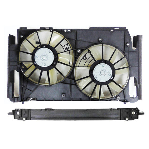 For Toyota RAV-4 2.5L 2009 10 11 2012 USA Built Radiator A/C Fan Assembly M:RH:16363-28290/ LH:16363-28170+B:RH:16361-0V020/ L TO3115175