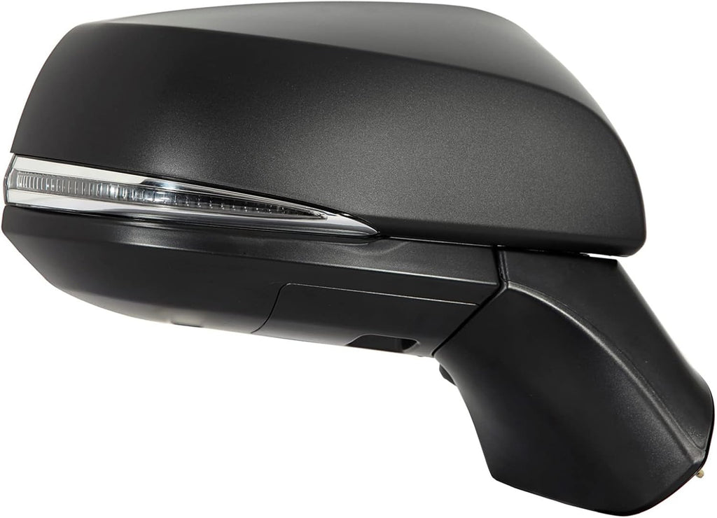 For Toyota RAV-4/ Hybrid JAPAN Built 2019-2025 MANUAL-Folding POWER Heated Mirror w/ Turn Signal Lamp & BD & Puddle Lamp w/o SVC Passenger Side (TEXURE) FCP 87910-42E51+87915-42200-C1 TO1321423