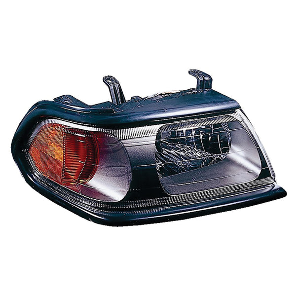 For Mitsubishi Montero Sport 2000 01 02 03 2004 Headlight Passenger Side Black FLAT MR496354 MI2503126