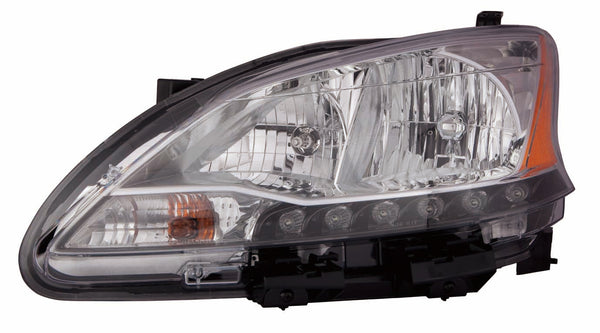 For Nissan Sentra 2013 14 2015 Headlight Driver Side CAPA Certified 26060-3SG2A NI2502216C