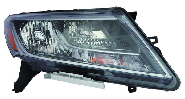 For Nissan Pathfinder 2013 14 15 2016/ Hybrid 2014 Headlight Halogen Black Bezel Chrome Trim Passenger Side 26010-3KA0B NI2503221