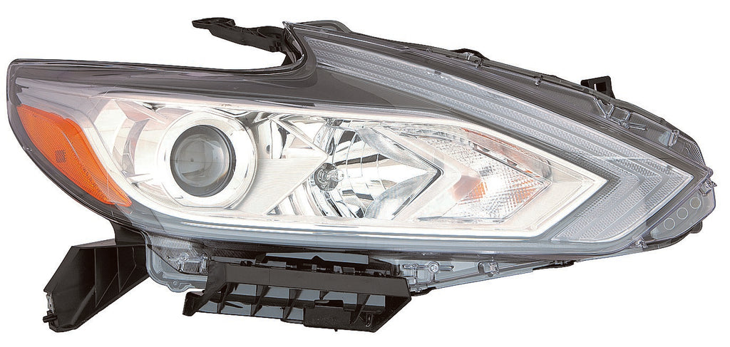 For Nissan Altima Sedan 2016 17 2018 Headlight Halogen w/o SMOKE LENS w/o DRL Chrome Passenger Side 26060-9HS9A NI2503247