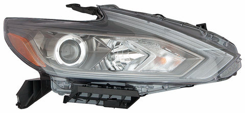 For Nissan Altima Sedan 2016 17 2018 Headlight Halogen w/o LED DRL & SMOKE LENS Passenger Side 26010-9HS9B NI2503249