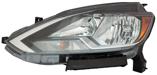 For Nissan Sentra 2016 17 18 2019 Headlight Halogen S/ FE+S/ SV Black Driver Side CAPA Certified 26060-3YU0A NI2502244C