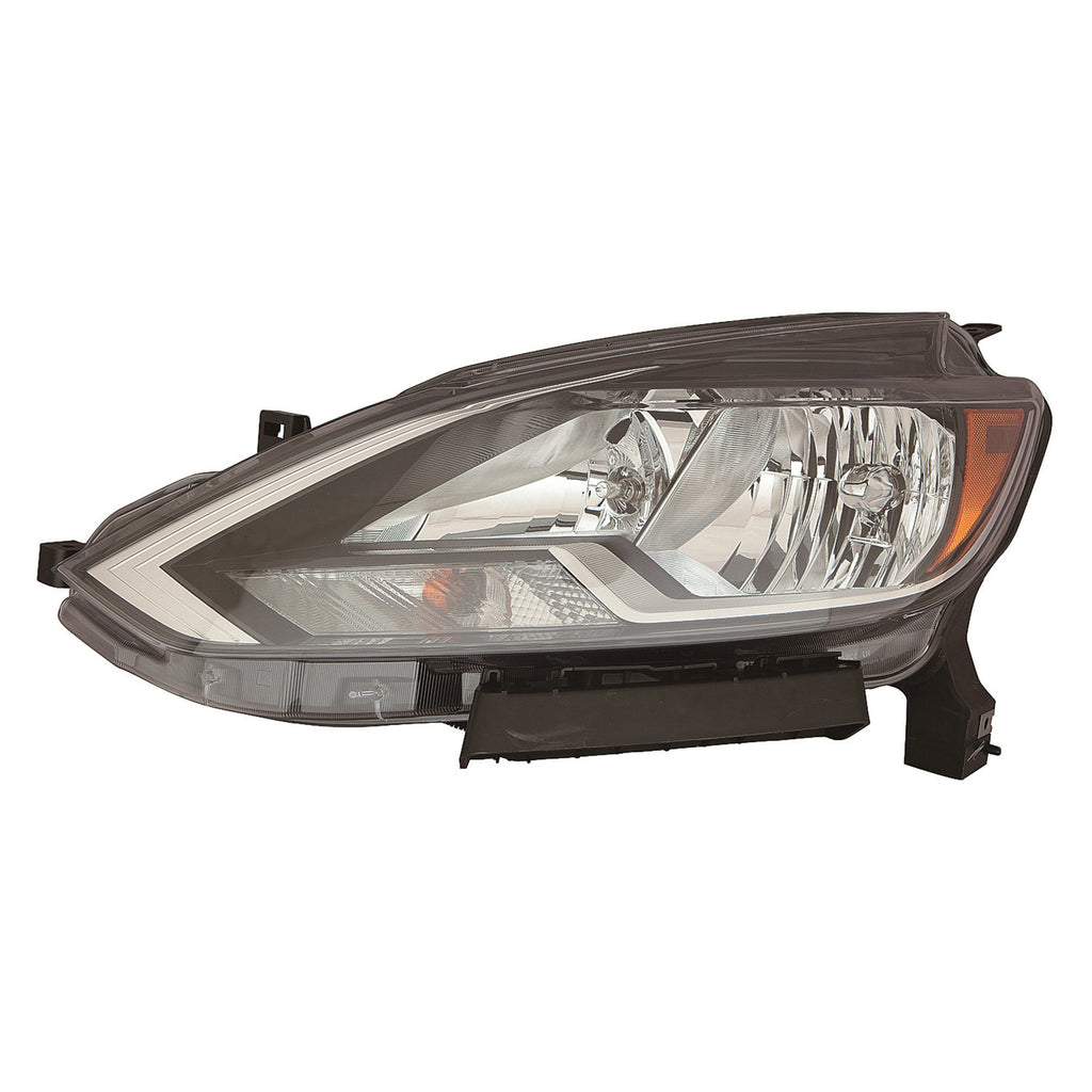 For Nissan Sentra 2016 17 18 2019 Headlight Halogen S/ FE+S/ SV Black Driver Side 26060-3YU0A NI2502244